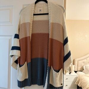Color block cardigan